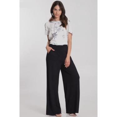 Imagem de Calça Pantalona Lunender Malha Vicenza Preto