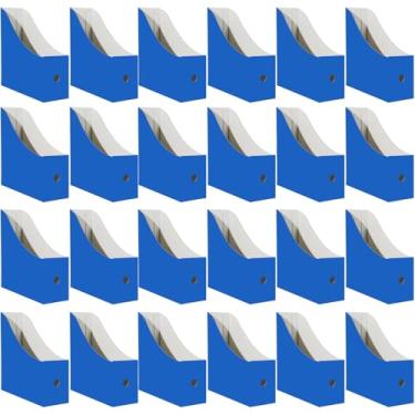 Imagem de Limitliho Porta-revistas, organizador de documentos, rack de arquivos de mesa (azul)