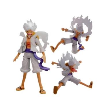 Imagem de Boneco Luffy Gear 5 One Piece Articulado com Acessorios Action Figure 