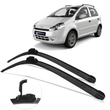 Imagem de Par Dianteiro Palhetas Limpador de Parabrisa Chery Face 2009 À 2013 - 