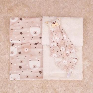 Imagem de Kit Cobertor com Naninha para Bebe com Caixa Presente - Miguel Baby, U