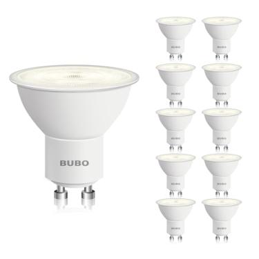 Imagem de BUBO Lâmpada Led Gu10 Equivalente A 6 W, 50 W, 3500 K, Branco Natural, 650 Lúmens, Lâmpada Gu10 De Reposição Não Regulável Para Iluminação De Trilho, Lâmpada Led Mr16 Para Cozinha, Coifa, Sala De Es