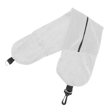 Imagem de Travesseiro de Pescoço de Viagem Recorrente, Travesseiro de Avião Embalável Com Armazenamento Adicional para Viagens de Acampamento para Fuga de Fim de Semana (Cinza)