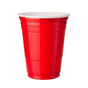 Imagem de Copo Festa Americano PP 400ml Vermelho com 25 Unidades - Copobras