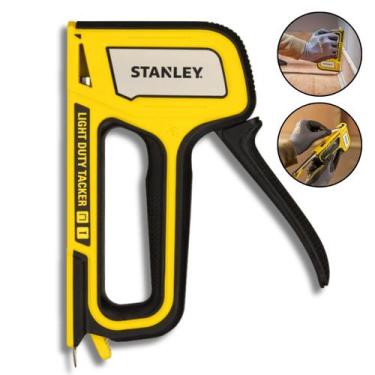 Imagem de Grampeador Pinador Profissional Stanley Pistola Manual Tapeceiro Madei
