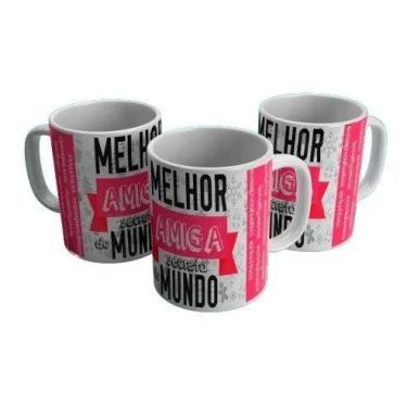 Imagem de Caneca Porcelana Melhor Amiga Secreta Do Mundo! - Villa Caneca