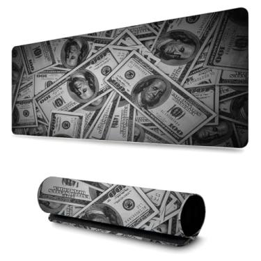Imagem de Mouse Pad Grande Anti Derrapante Profissional Games e Escritórios (90x40cm) Cash Dóllar