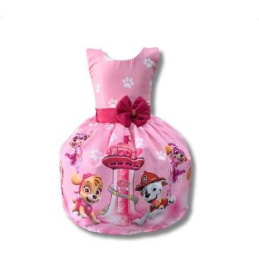 Imagem de Vestido Temático Infantil Patrulha Canina Sky Farol Festa - Pequenos E