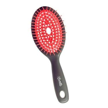 Imagem de Escova De Uso Diário Almofadada Vazada Oval Pequena Bonitta, Rosa