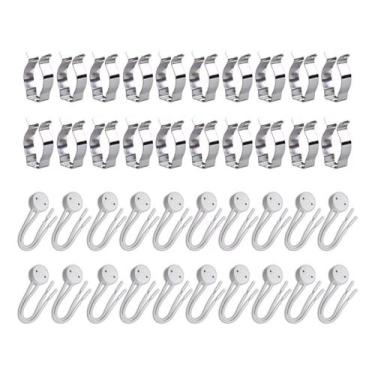 Imagem de Kit 20 Abraçadeira P/ Lâmpada Tubular T8 + 20 Soquete G13 - Decorlux