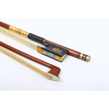 Imagem de Arco De Violino De Pau-brasil 4/4 Tamanho Sapo De Ébano Arco Branco Natural Cabelo Bem Balae, #pattern1