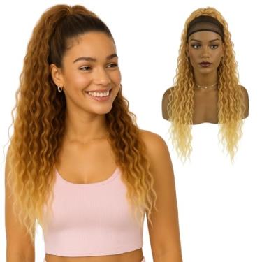 Imagem de Aplique Rabo de Cavalo Bio Vegetal Modelo Carol – 100% Fibra Futura, 70 cm, Textura de Cacho Aberto, Resistente até 180°C. Fácil Aplicação e Naturalidade Impecável. (Ombre Loiro Mel/Loiro Claro)