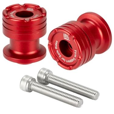 Imagem de Kemimoto Carretéis de braço oscilante de 6 mm universal M6 RED, compatível com CBR 600 F2 F3 F4 F4i CBR600RR CBR1000RR GSXR600 GSXR750 GSXR1000 GSXS750 SV650 ZX6R ZX10R Z650 Z990 00 Z1 000 EX400 EX650