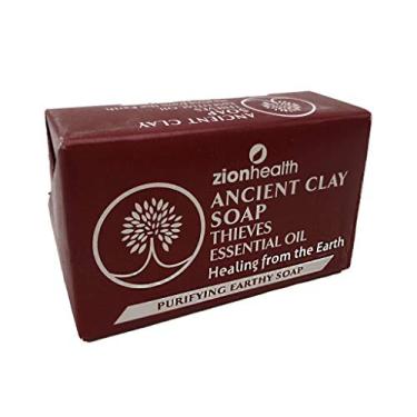 Imagem de Zion Health Sabonete Natural De Argila Antiga, Óleo Para Ladrões Túmulos, Barra 6 Oz
