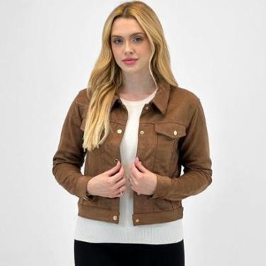 Imagem de Jaqueta Blue Rose Curta em Suede Feminina-Feminino