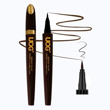 Imagem de UOG Caneta Delineadora Líquida Uog, À Prova D'Água, Antiborras E De Longa Duração (Até 72 Horas), Secagem Rápida Com Ponta Fina Precisa, Não Escorrega, Resistente A Transferência Antialérgico Para O