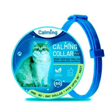 Imagem de Coleira Calmante Ajustável Antiestresse/Ansiedade e Agitação P/ Cães&G