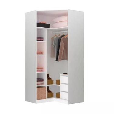 Imagem de Closet Modulado Canto (Altura: 236cm) 3 Gavetas Sem Porta Prestige Luc