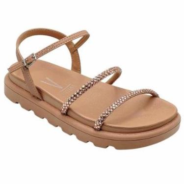 Imagem de Sandália Vizzano Flat Sola Média 2 tirinhas metal-Feminino