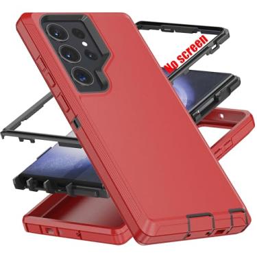 Imagem de AYMECL Capa para S23 Ultra, capa para Galaxy S23 Ultra [grau militar] 3 em 1 à prova de choque à prova de poeira/queda, capa de proteção resistente, para Samsung Galaxy S23 Ultra de 6,8 polegadas