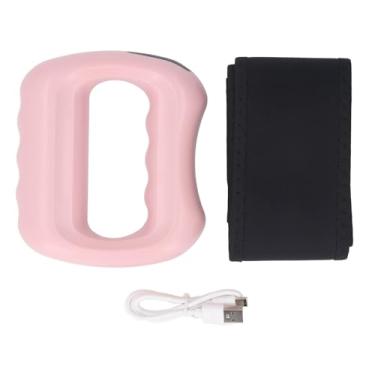 Imagem de Massageador de corpo elétrico Ring 5 Frequidades de vibração alívio de dor no tecido muscular profundo Massageador de fáscia vestível (Róseo)