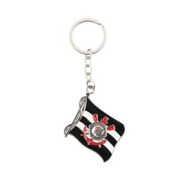 Imagem de Chaveiro Bandeira Time 5cm Corinthians - mileno
