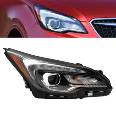 Imagem de Lâmpada de neblina esquerda direita LED luz diurna frontal LED conjunto de farol lâmpada de canto ampla compatível com Envision 2019-2020 (direita)