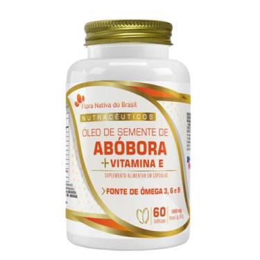 Imagem de Óleo de Semente de Abóbora Vitamina E 60 cáps  Ômega 3 6 9 Flora Nativ