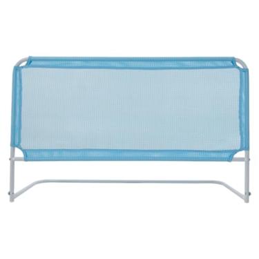 Imagem de Grade de Segurança Universal para Cama Adulto e Infantil - Tela Protetora Anti-quedas Dobrável com Instalação Sem Ferramentas(MINI BOX 67X54 AZUL)