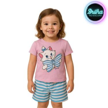 Imagem de Conjunto Pijama Brilha no Escuro Personagens Menina Infantil Minnie St