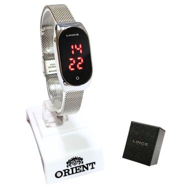 Imagem de Relógio Lince Feminino Digital Led Prateado LDM4641LPXSX