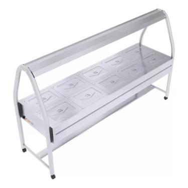 Imagem de Carrinho Térmico Buffet Banho-Maria Self-Service 10 Cubas Ibet, 220V