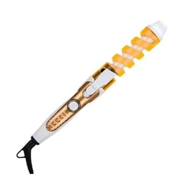 Imagem de Pranchas de Ondular Hair Styler Modelador de Cabelo with Tourmaline Ceramic Plates for Frizz Free Silky Hair and Long Lasting Curls (laranja)