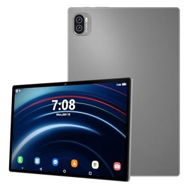 Imagem de Tablet Pad 10 Pro 3 em 1 com case/teclado/mouse, Android 14, tela de 10,1 polegadas, 12 GB de RAM + 512 GB de ROM, câmera de 16 MP + 32 MP, WiFi, GPS, Bluetooth, 8000 mAh, versão WiFi (Cinza)
