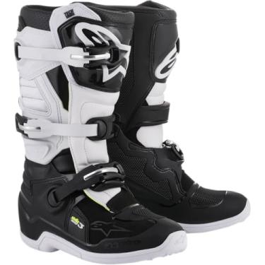 Imagem de Alpinestars Stella Tech 3 Botas femininas para motociclista, equipamento off-road certificado CE, proteção de motocross durável e leve, 38, preto/branco