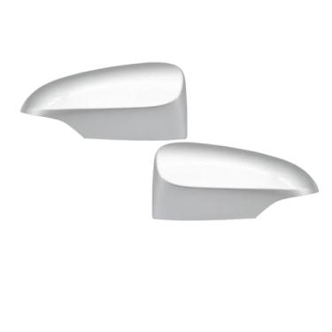 Imagem de Par de tampas de espelho lateral de asa, capa de espelho retrovisor, carcaça de concha compatível com Yaris 2012 2013 2014 2015 2016 2017 2018 2019 pintado - peças de reposição de alta qualidade(Silve
