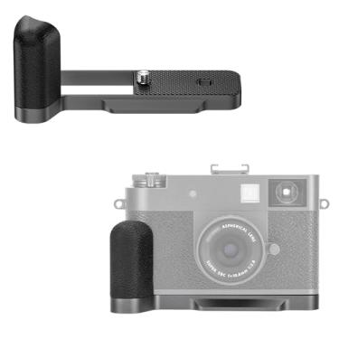 Imagem de JJC Suporte de mão de metal em forma de L para câmera digital Fuji Fujifilm X Halm, pega segura com alça lateral de silicone e almofada antiderrapante, placa de liberação rápida Arca Swiss com