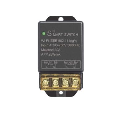 Imagem de RODOT Ewelink 30A Hight Power Wifi Smart Switch 110V/120V/240V, App Remote Com Timer, Modo Diy Sem Fio Para Automação Residencial, Compatível Com Alexa E Google Home