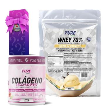 Imagem de Kit Colágeno Hibisco C/Limão + Whey Concentrado 70% Chocolate Alpino-Unissex