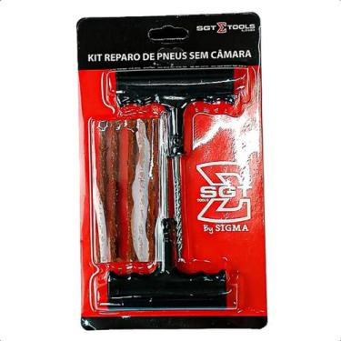 Imagem de Kit Reparo Macarrão Pneu Carro Moto Sem Câmara - Sigma Tools