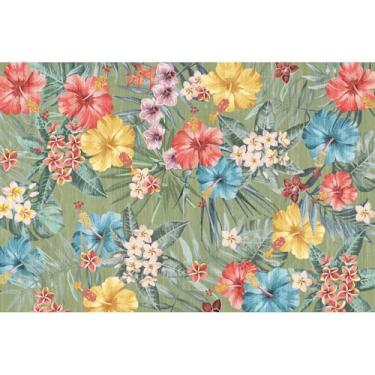 Imagem de Tapetes laváveis à máquina para quarto, floral, vintage, grande, resistente a manchas, antiderrapante, de lã sintética, tapetes macios para sala de jantar, cabeceira, cozinha, entrada, berçário