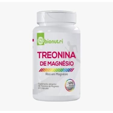 Imagem de Treonato Treonina de Magnésio 500mg 120 Cápsulas BioNutri