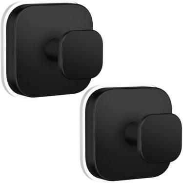 Imagem de Gancho de grinalda com ventosa, ganchos de ventosa pendurados 6,8 kg, suporte de guirlanda com ventosa à prova d'água para janelas (2, preto)