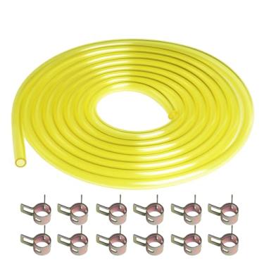 Imagem de Eunice Tubo de mangueira de linha de combustível longo com braçadeiras de mangueira para motores pequenos, cortador de grama, aparador de corda, soprador de motosserra e outras ferramentas elétricas