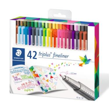 Imagem de Caneta Fineliner Staedtler Triplus 0.3mm com 42 Cores