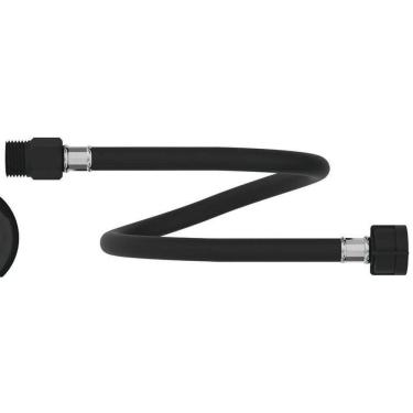 Imagem de Engate Flexível 60 Cm X 1/2 Pvc Preto Ultra Resistente Censi