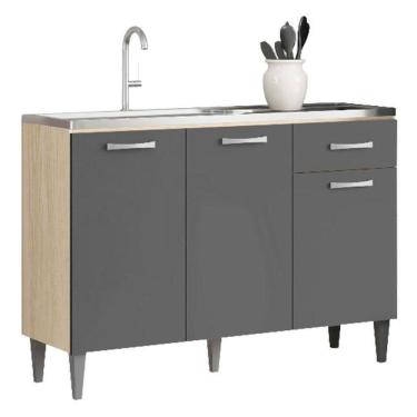 Imagem de Balcão De Pia Atenas 2012183 Avena Grafite - Aramóveis