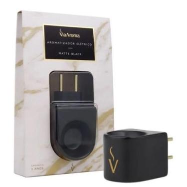 Imagem de Difusor Elétrico Matte Black Porcelana Via Aroma Aromatizador Bivolt, 