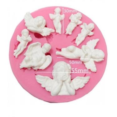 Imagem de Molde de silicone anjos confeitaria biscuit f510 - CM