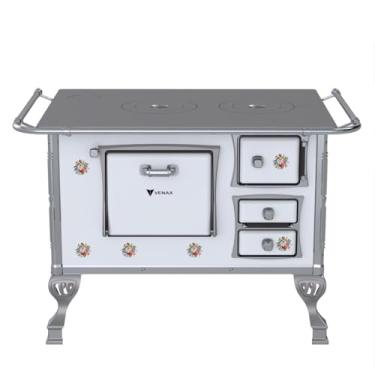 Imagem de Fogão a Lenha GII N 2 Branco Buque Sem Tampa Saida Esquerda